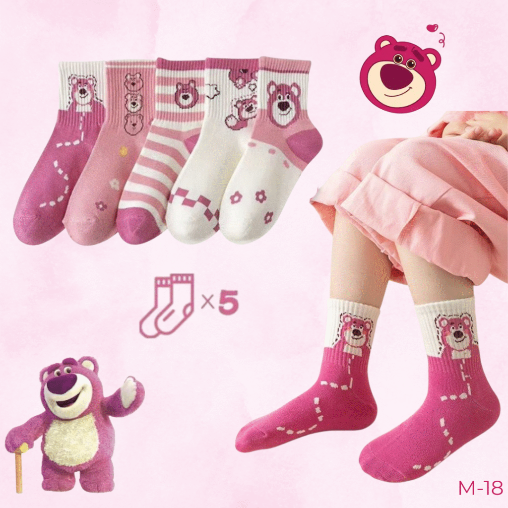 Medias Niña 5 Pares ref: M-18