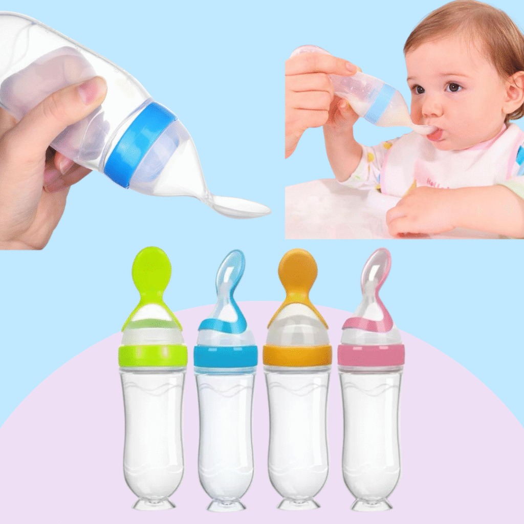 Tetero de silicona con Cuchara ref: BB-27