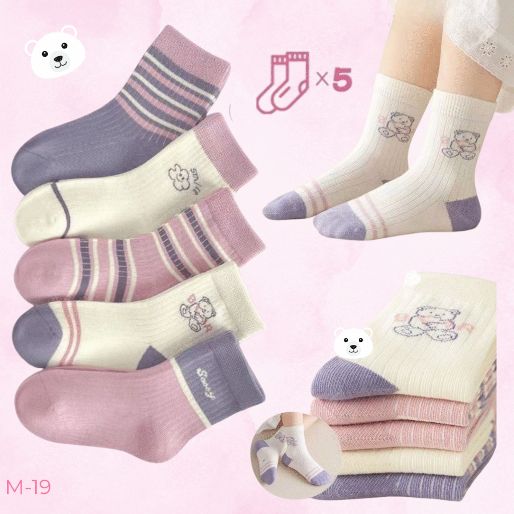 Medias Niña x 5 Pares ref: M-19
